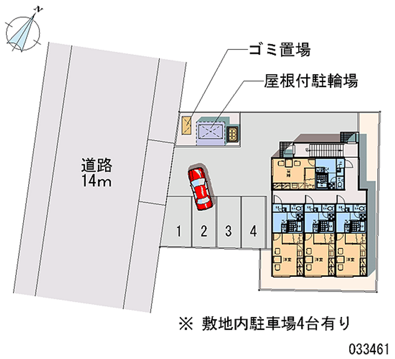 レオパレス西波止場 区画図