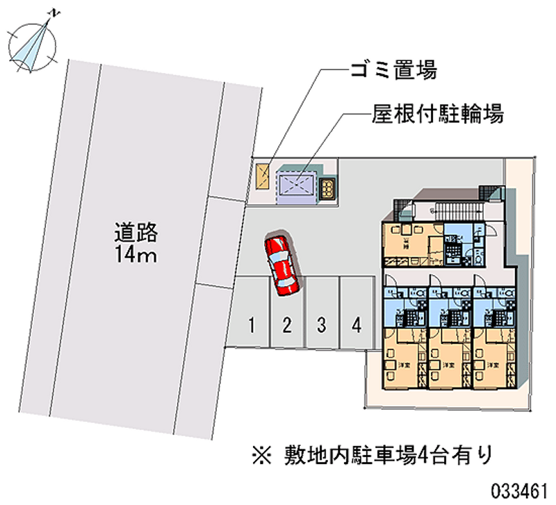 レオパレス西波止場 月極駐車場