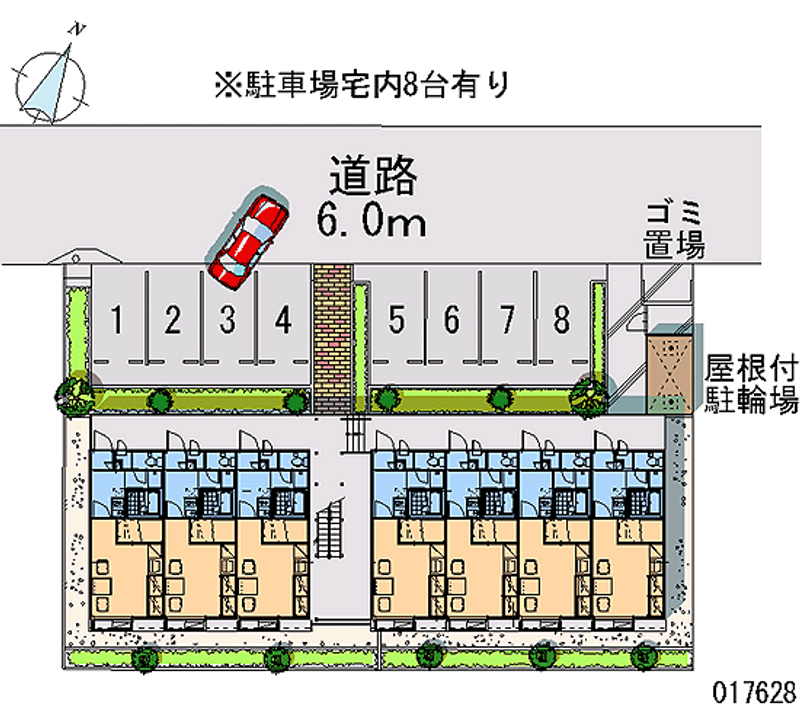 レオパレスメルベーユ竹ノ内 月極駐車場