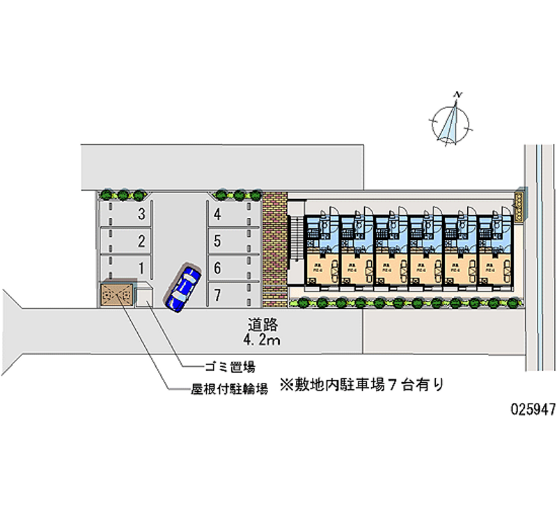 25947 Monthly parking lot