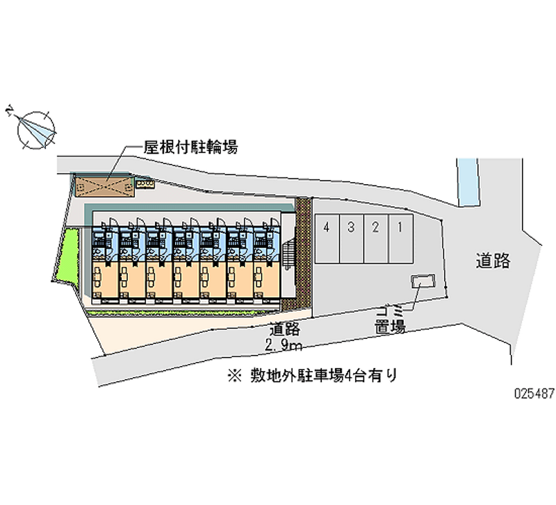 25487 Monthly parking lot