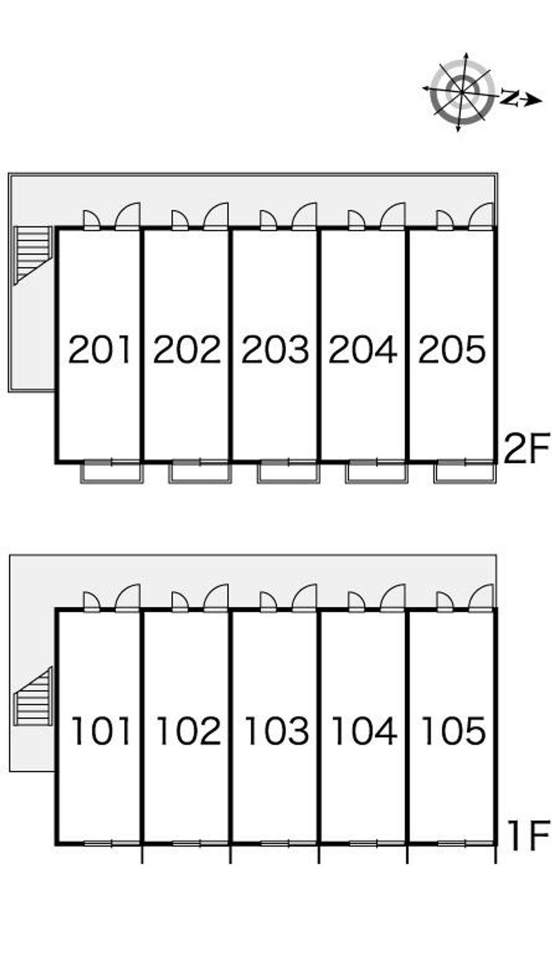 レオパレスシゲル 間取り配置図