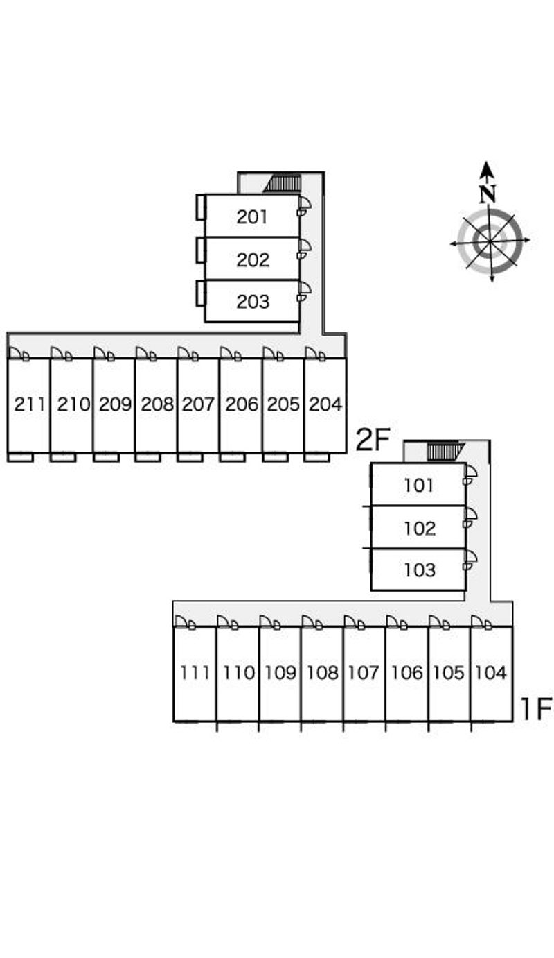 レオパレスソレーユ 間取配置図