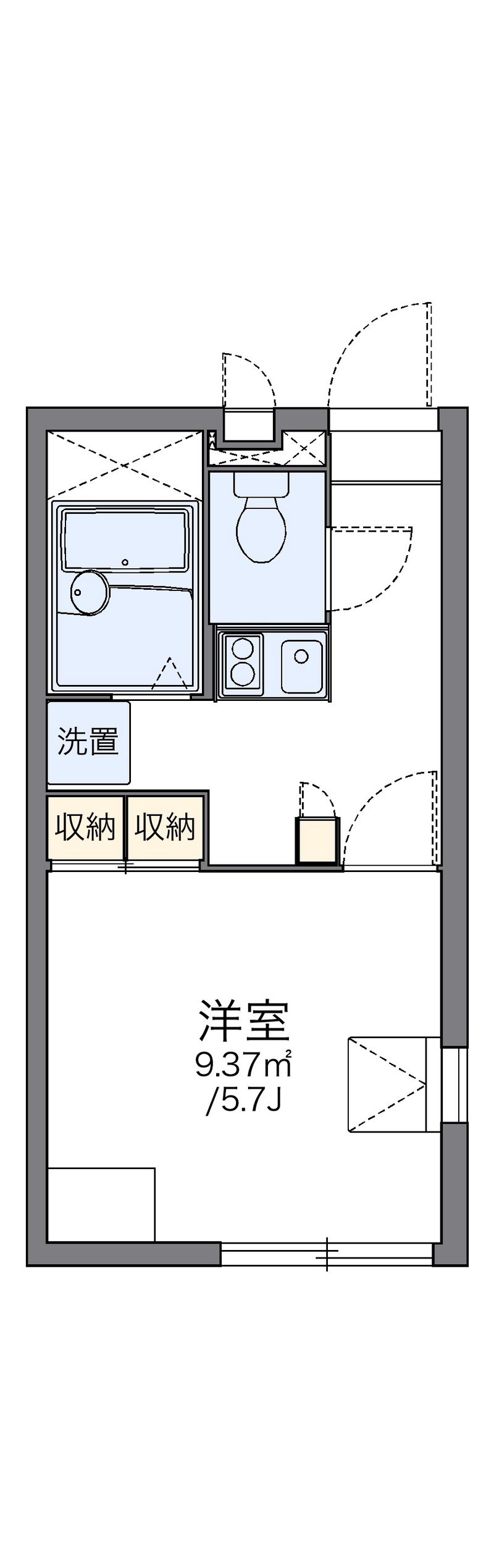レオパレスポーラーベア 間取図