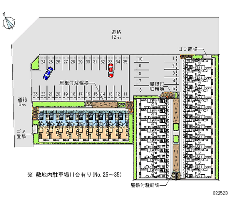 レオパレスドミール細江Ｎ参番館 月極駐車場