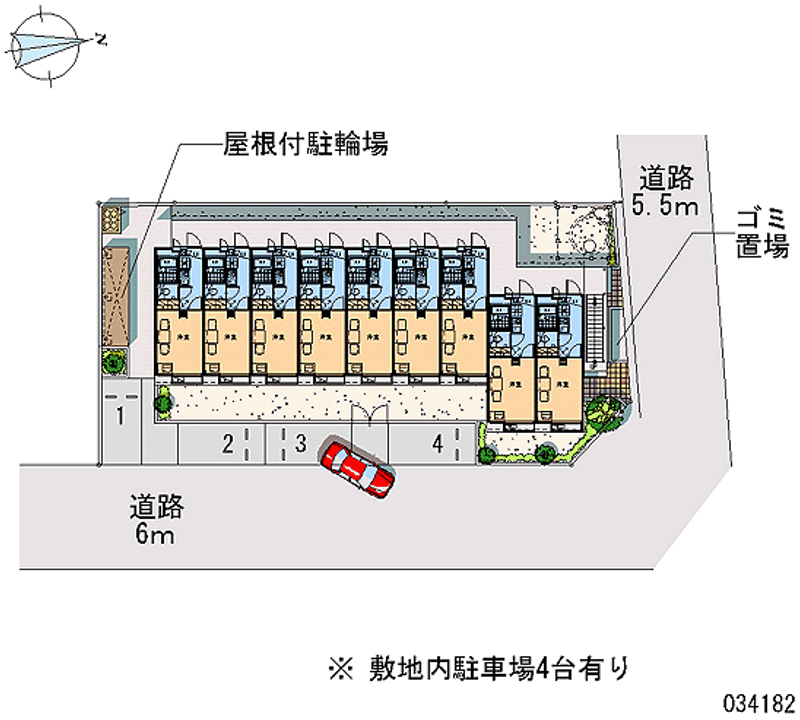 レオパレスＳＵＮ花小金井 月極駐車場