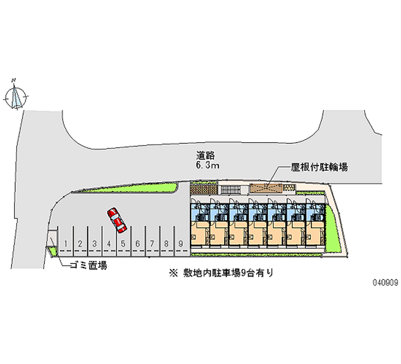 レオパレスコンフォート光明池 月極駐車場