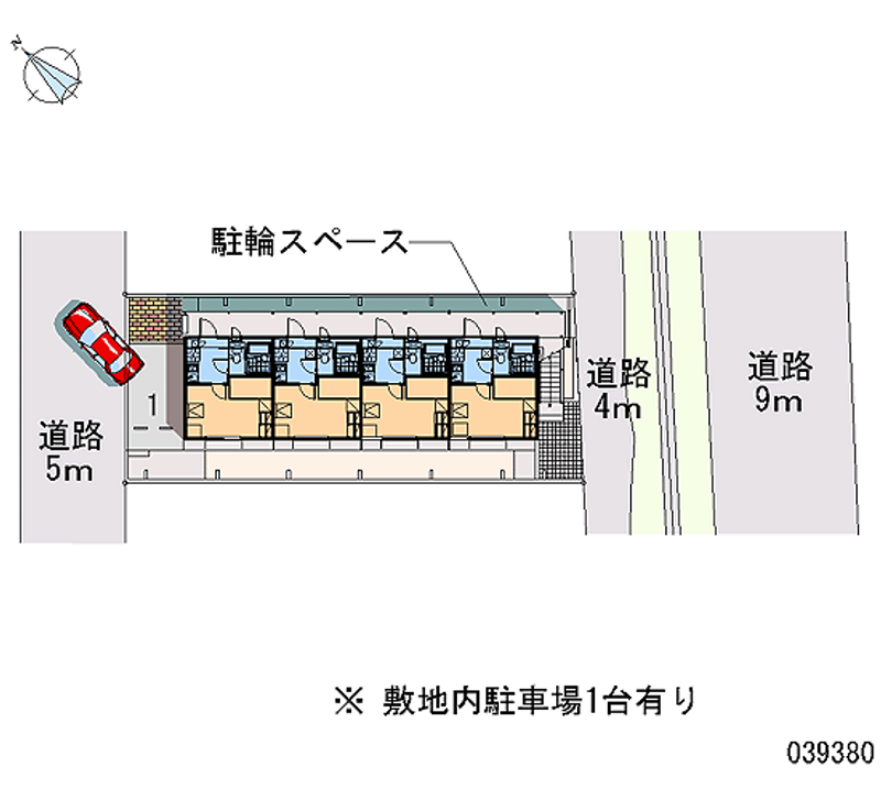 レオパレスイースト成瀬 区画図
