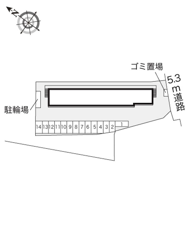 レオパレス明日香 配置図