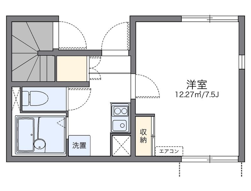 レオネクストケーズキューブ川名 間取図