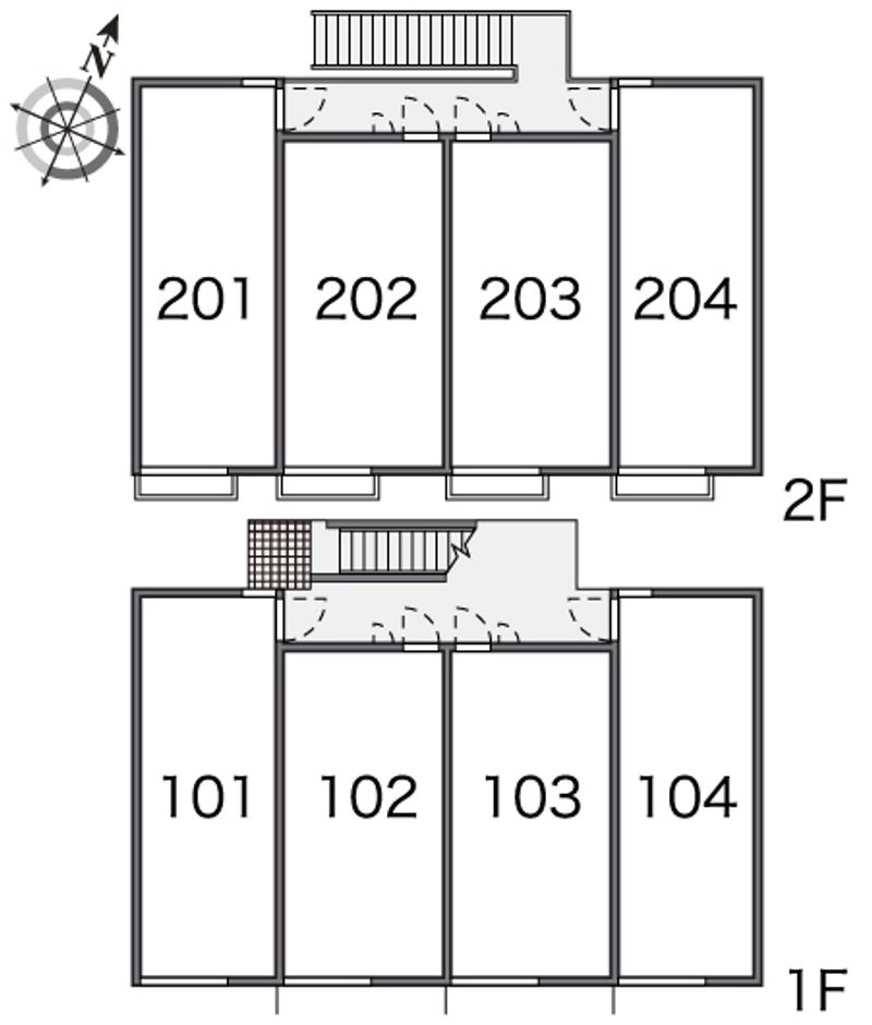 レオパレスカーサ　エルマナーダ 間取配置図