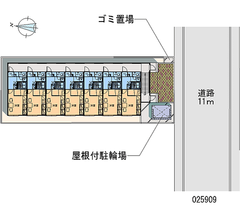 レオパレス桑園 区画図