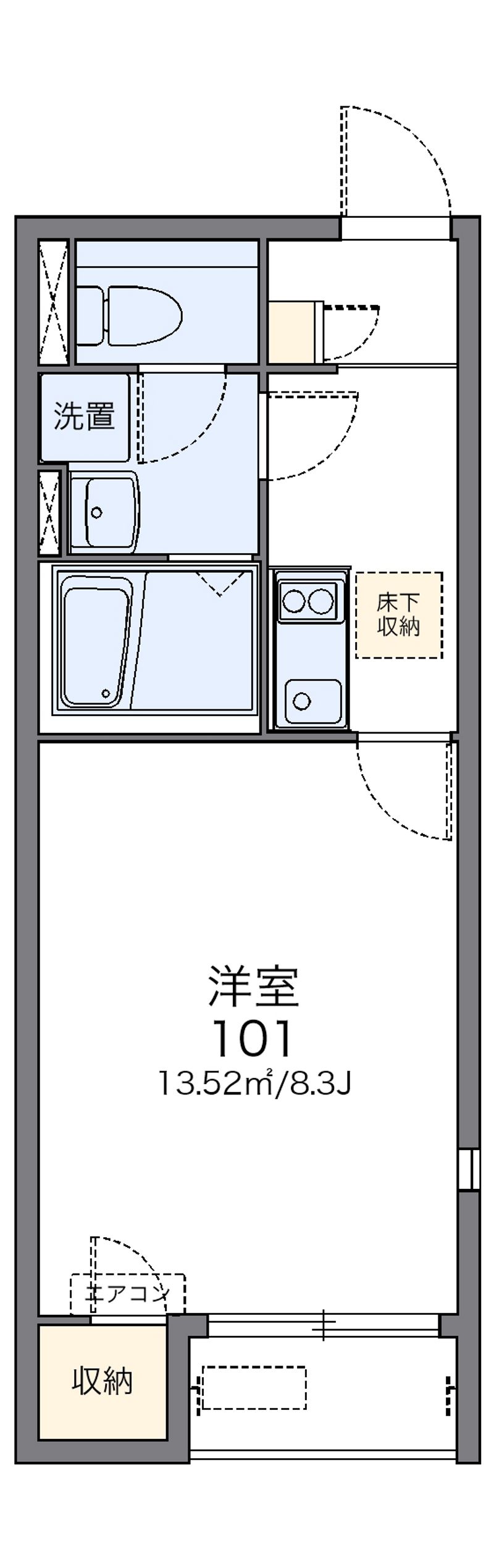 レオネクストソラーナ西牟田 間取図
