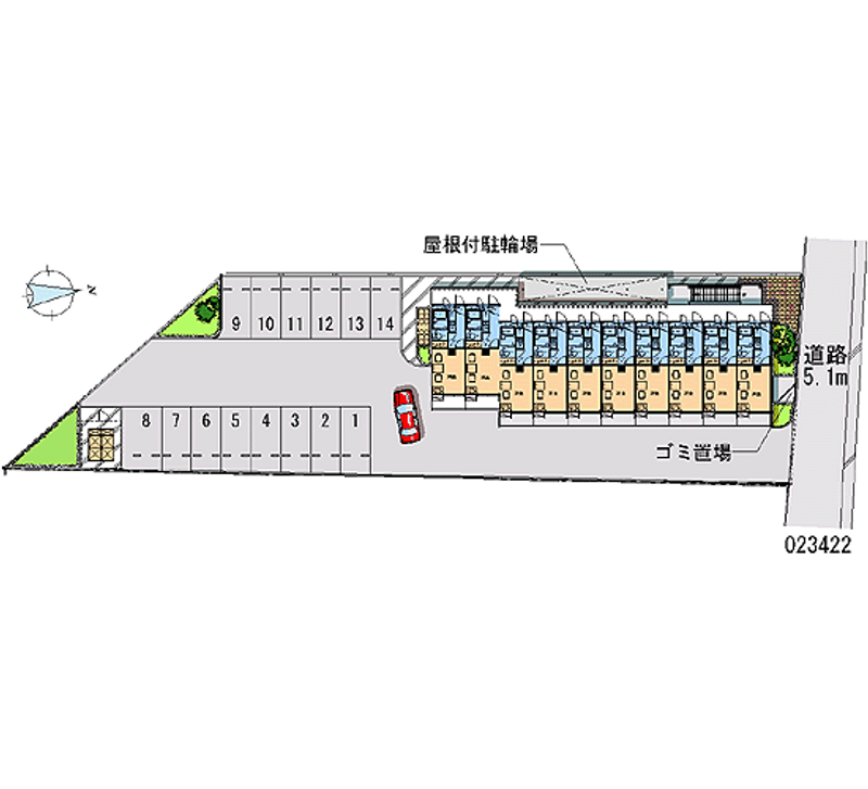 23422 bãi đậu xe hàng tháng