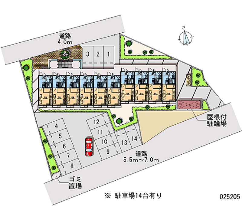 25205月租停車場