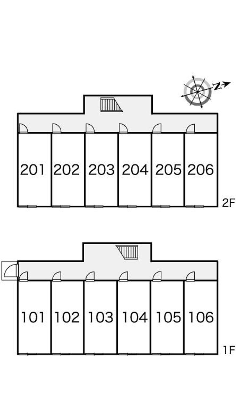 レオパレススカイヒル藻岩 間取配置図