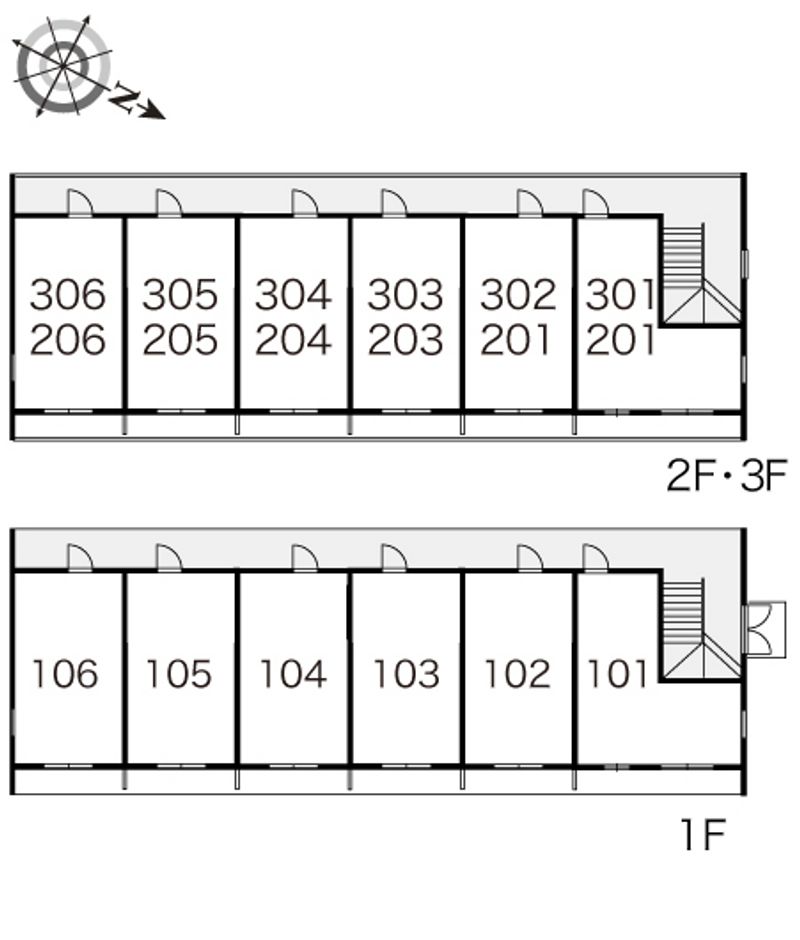 レオパレス鴻 間取配置図