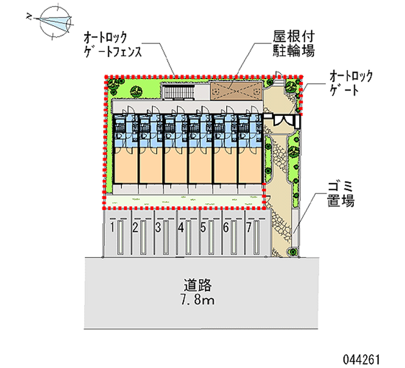 44261 Monthly parking lot