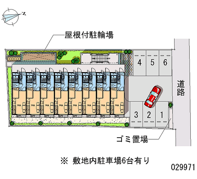 レオパレス平作 月極駐車場