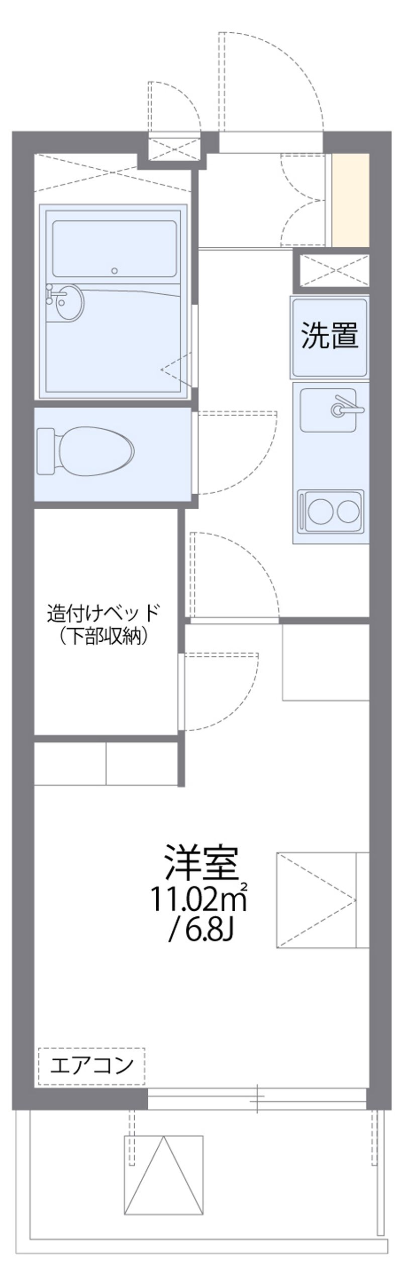 レオパレスＳＫＹＷＩＮＧＳ箱崎 間取り