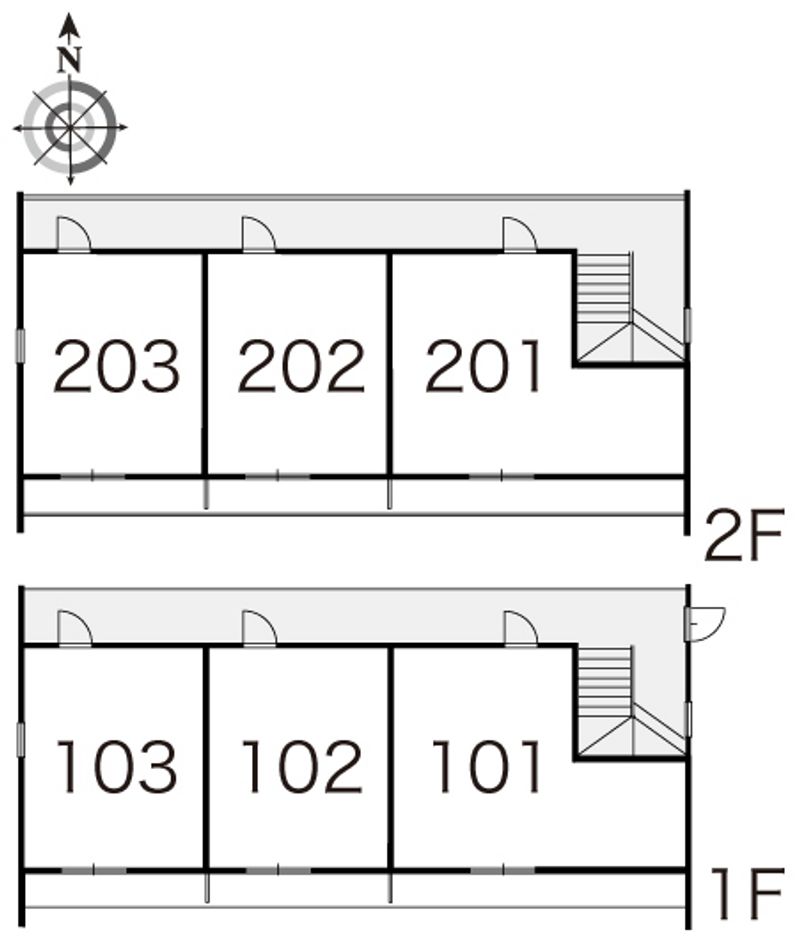 レオパレスメローネⅡ 間取配置図