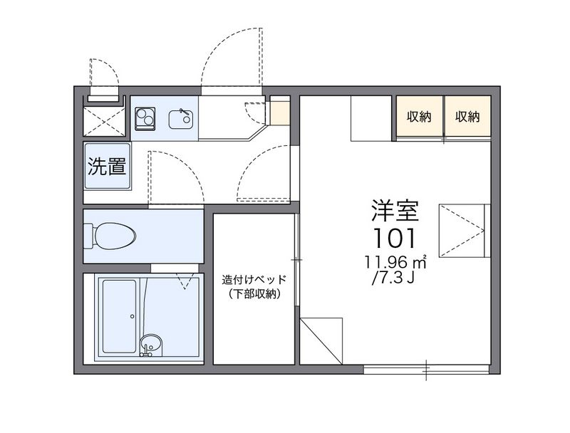 レオパレスＨ．Ｈ．Ｋ 間取図