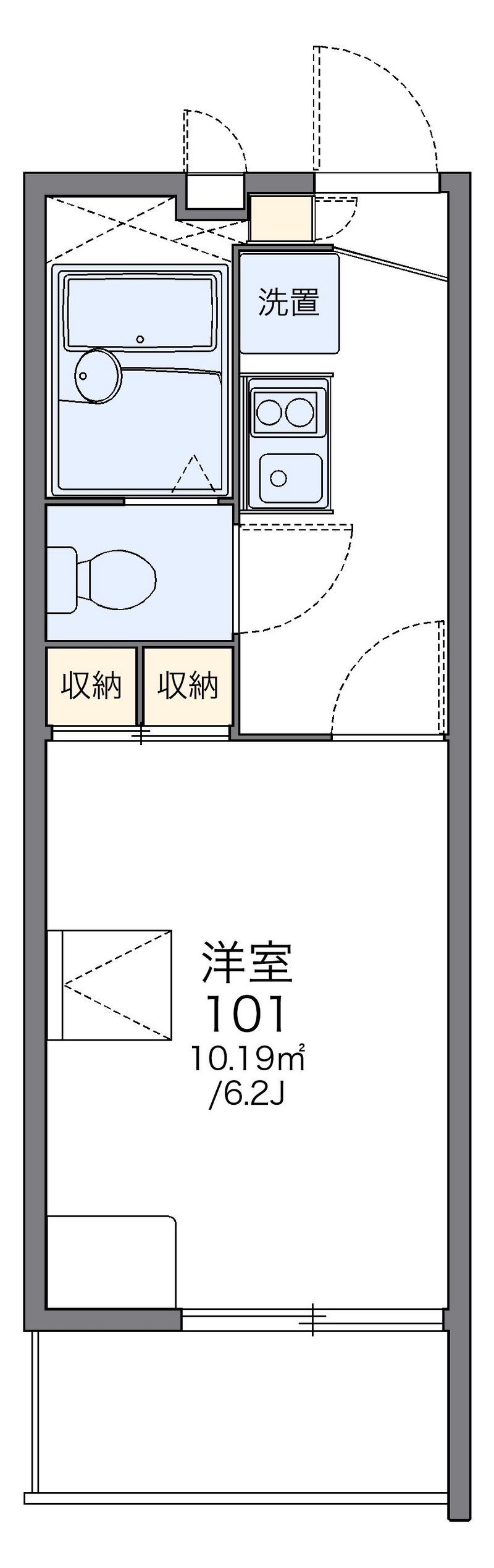 レオパレス九番街 間取図