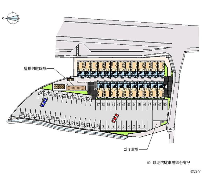 レオパレスドウージェーム紀ノ川 月極駐車場