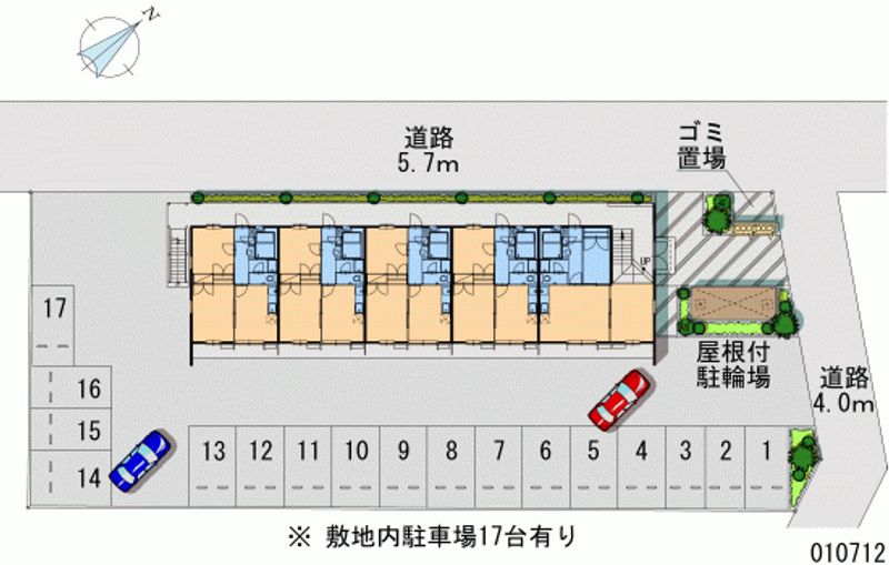 レオパレスグリュック 月極駐車場