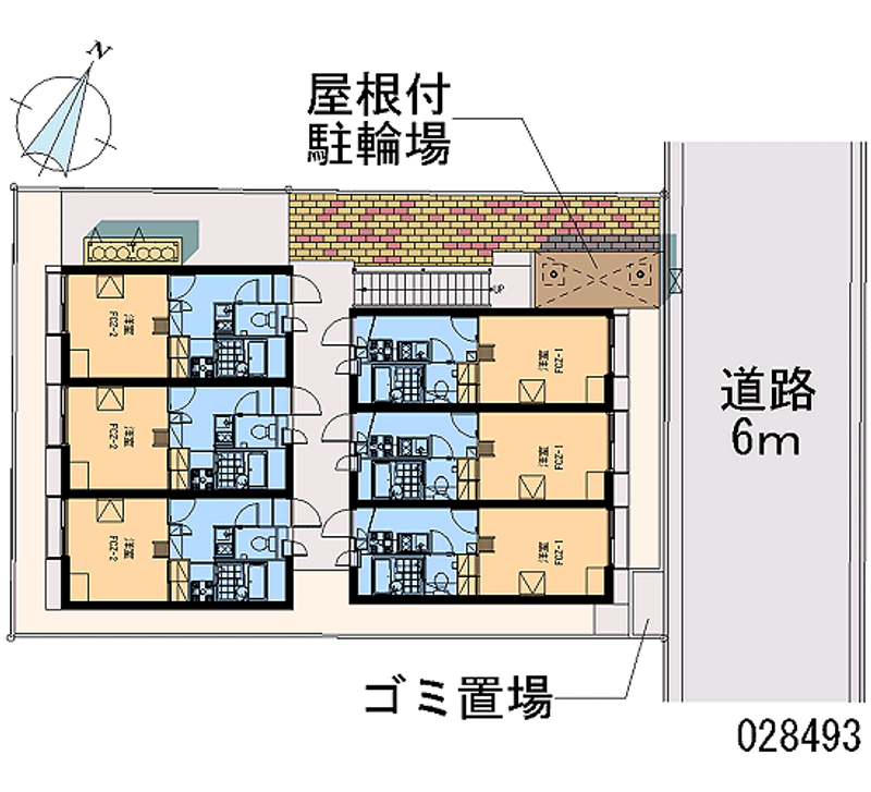 レオパレス南風 区画図
