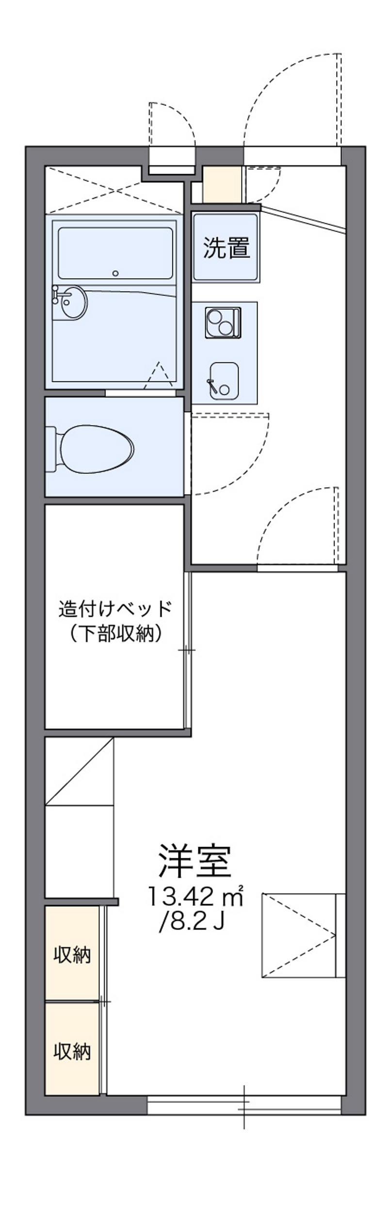 レオパレスコンフォート平松 間取り