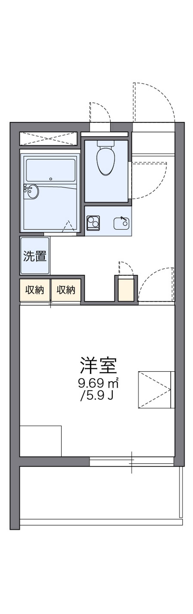 レオパレス大空 間取図