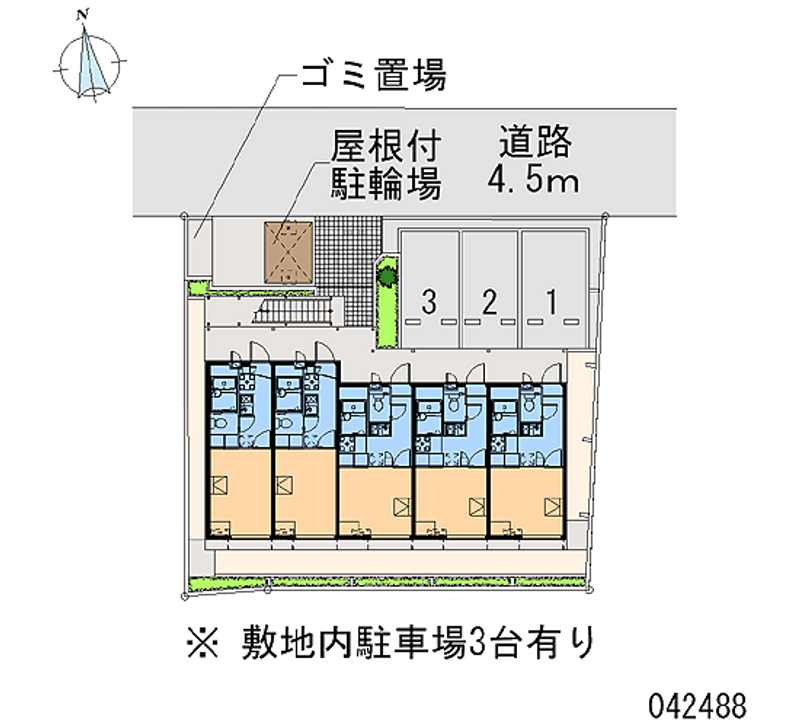 レオパレスアズール 月極駐車場