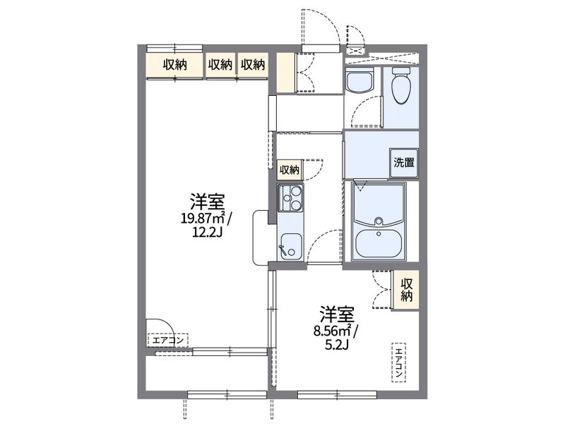 レオパレスコラッジオ 間取図