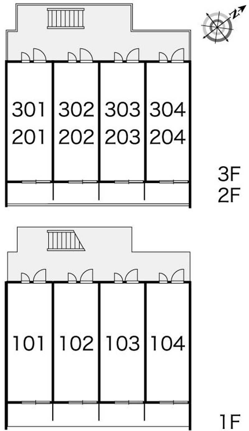 レオパレス湘南 間取配置図