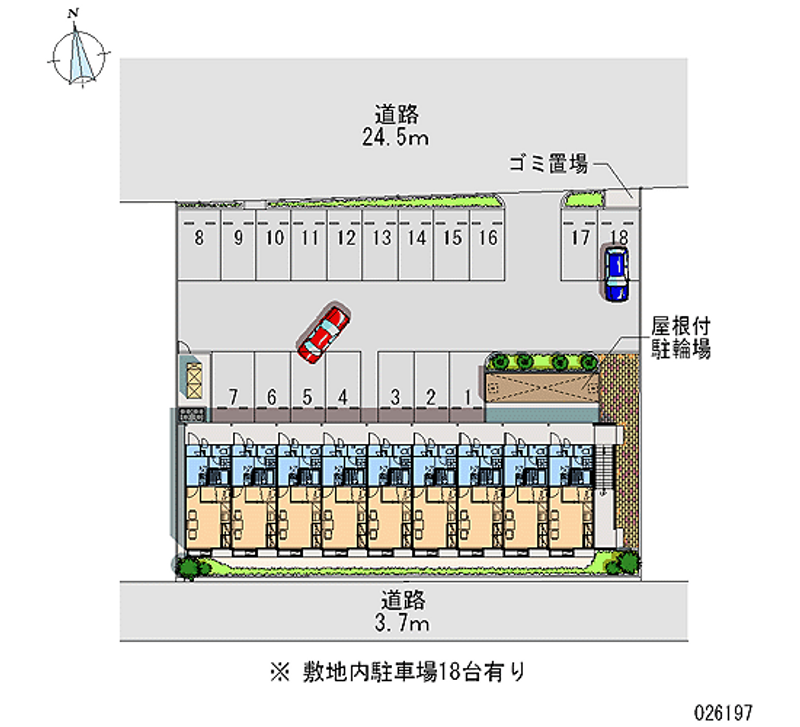 レオパレスつばめ 月極駐車場