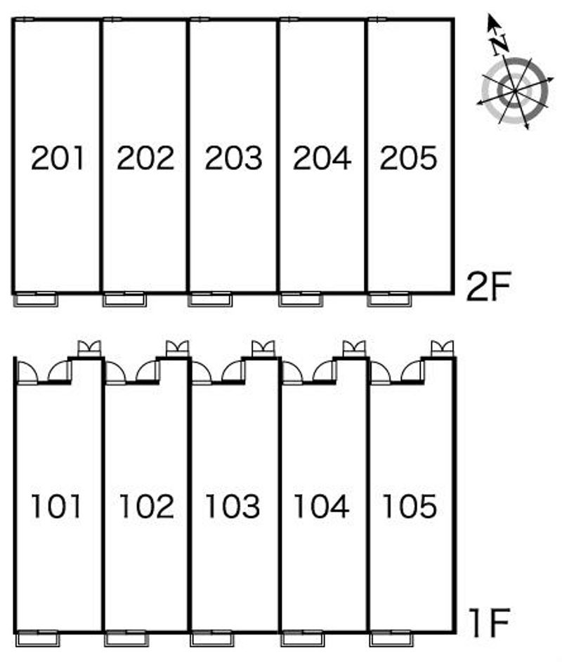 レオパレス万葉の里 間取配置図