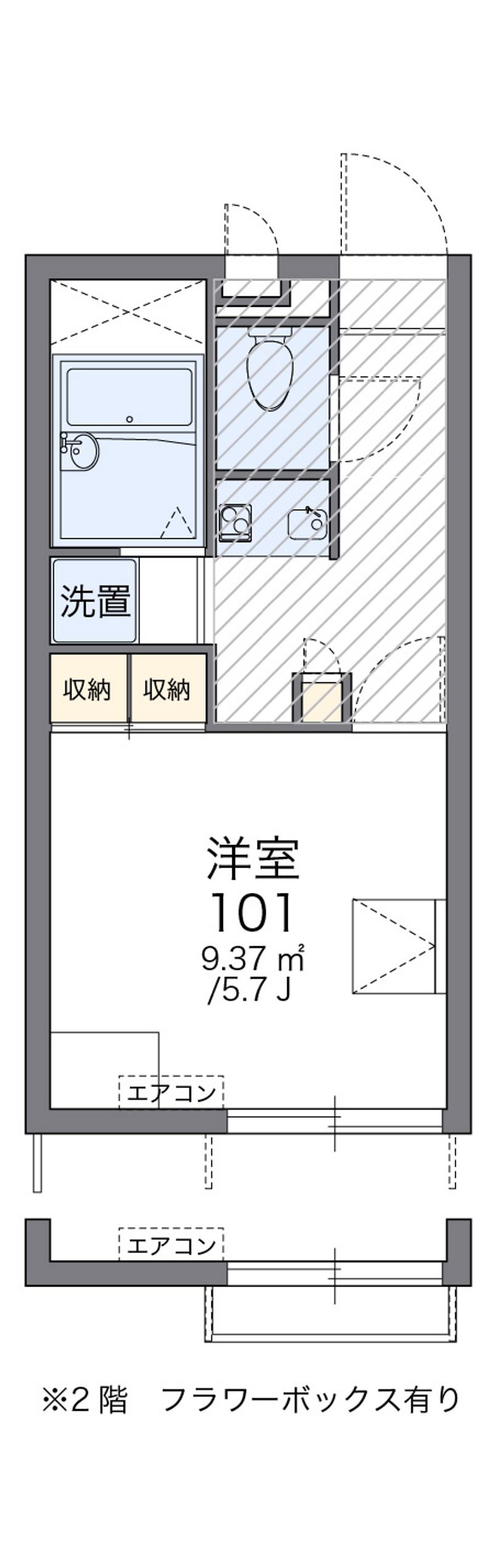 レオパレスＴⅢ 間取図