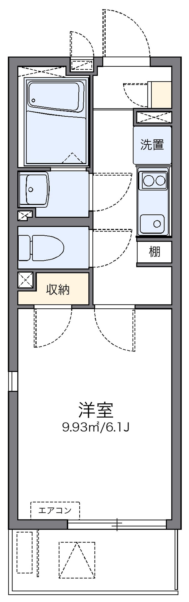 レオネクスト原木中山駅 間取図
