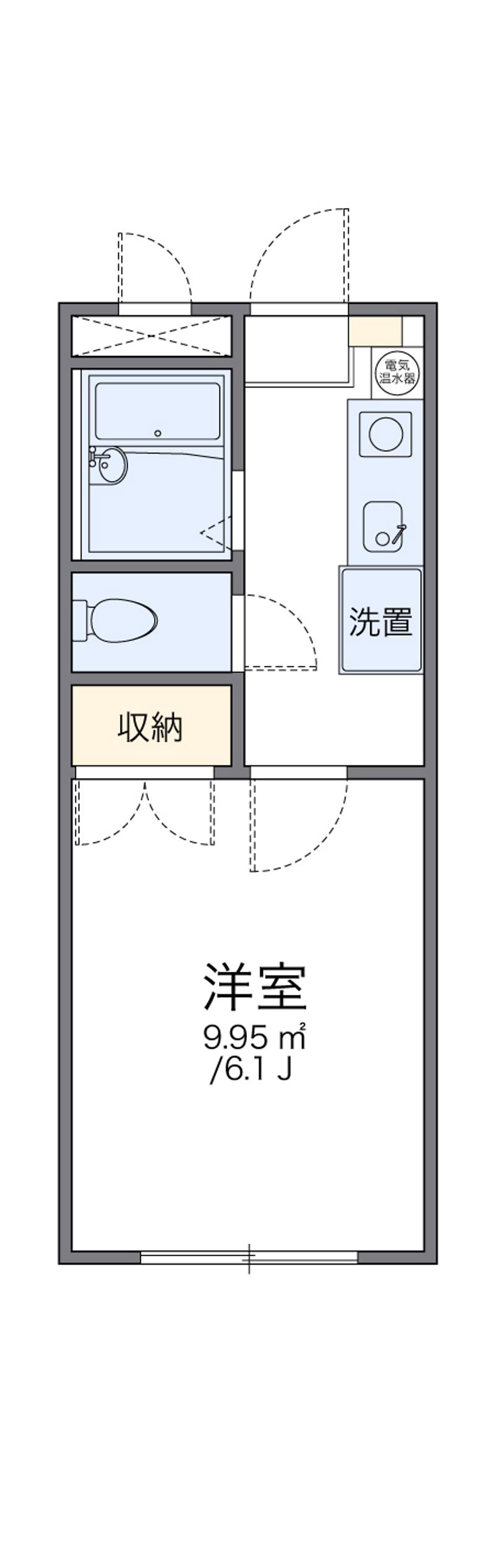 レオパレス川手町Ｂ 間取図