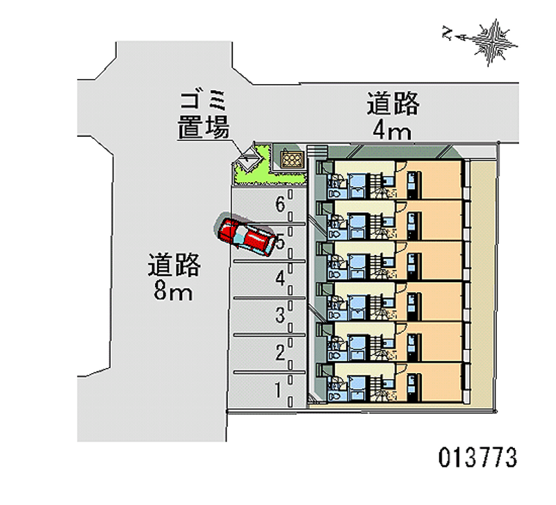 レオパレスゆたか 月極駐車場