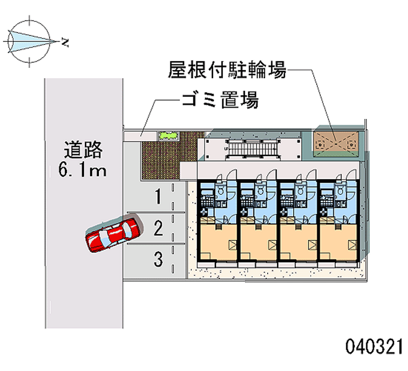 レオパレス薫峰 区画図