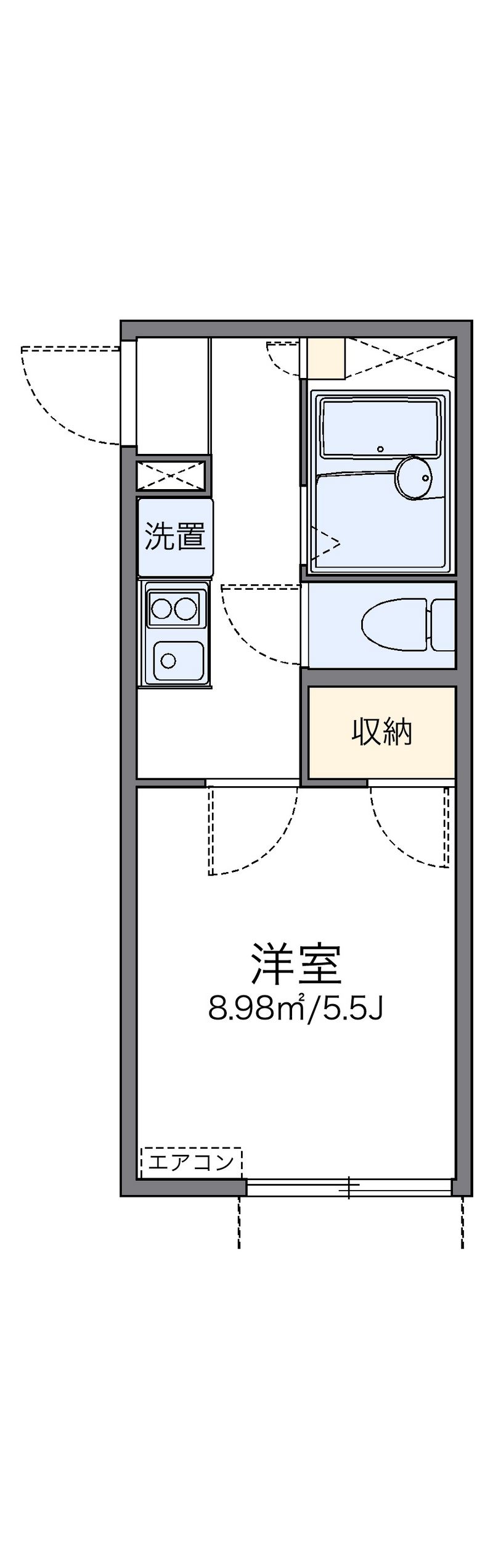 レオパレス武蔵中原 間取り