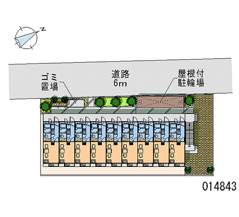 レオパレスユーワ 区画図