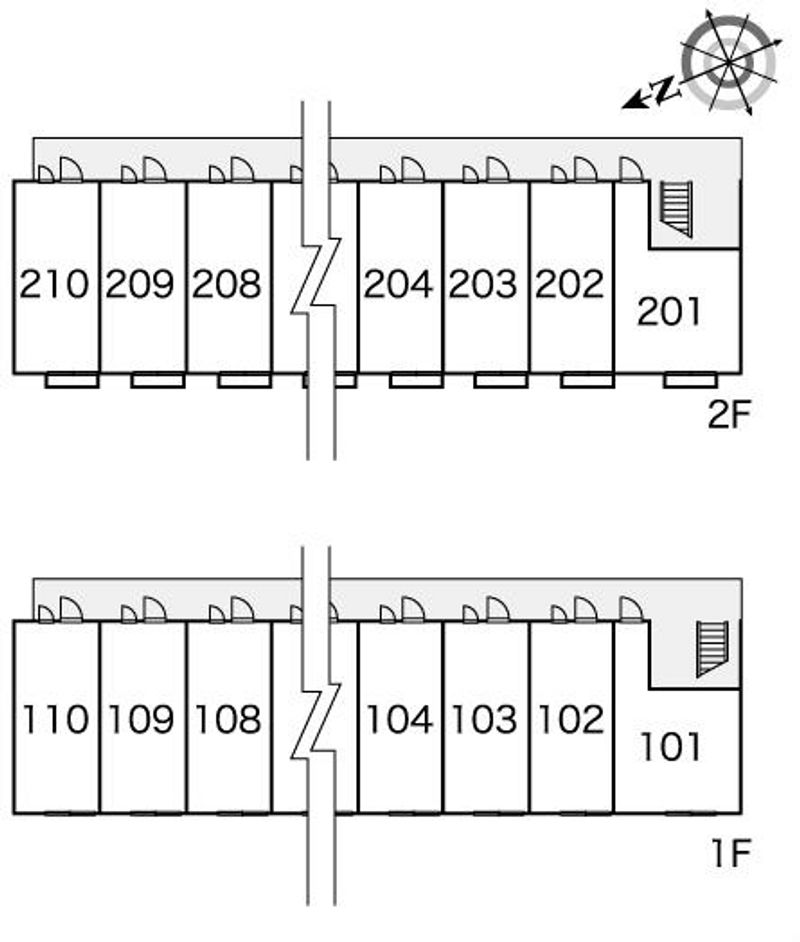 レオパレス一水 間取配置図
