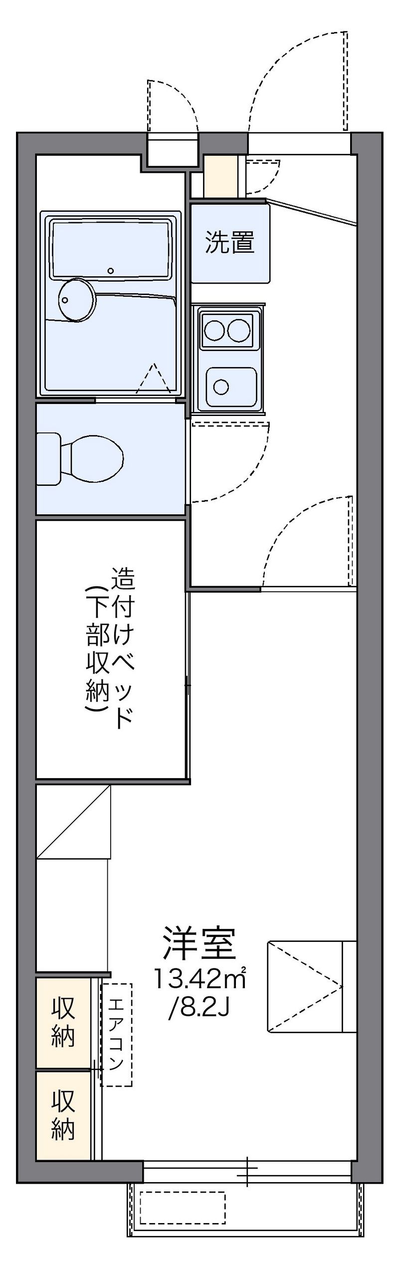 レオパレスジラーンドラ 間取図
