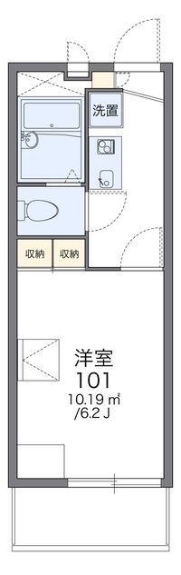レオパレスメープル 間取り図