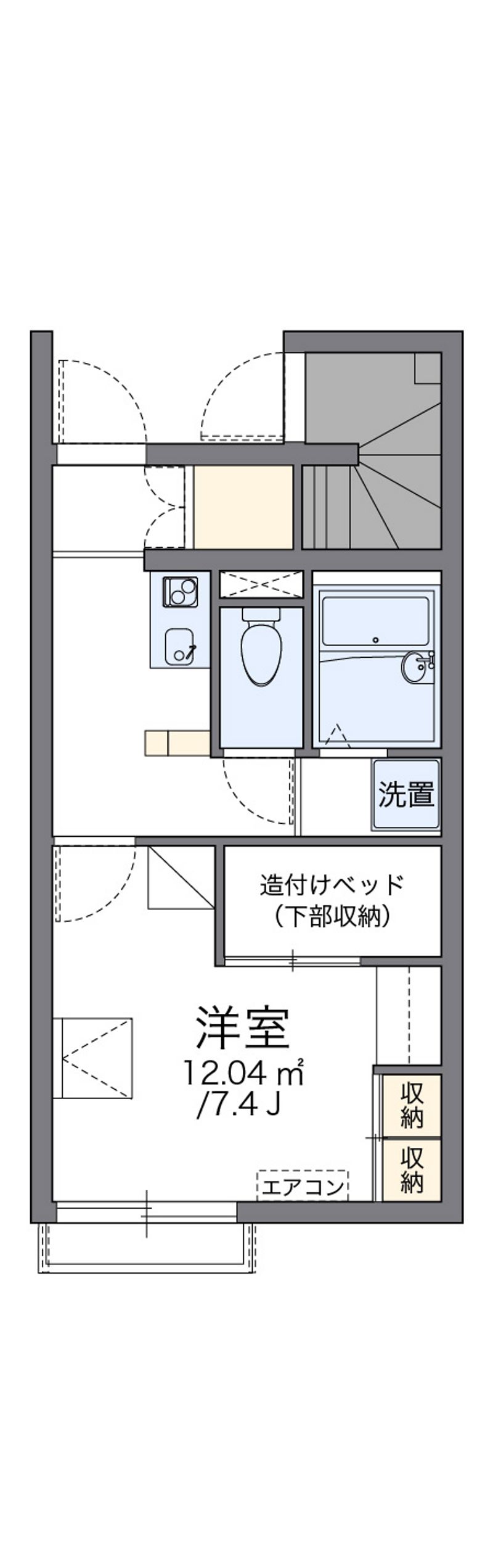 レオパレスサンヴィラージュ 間取図