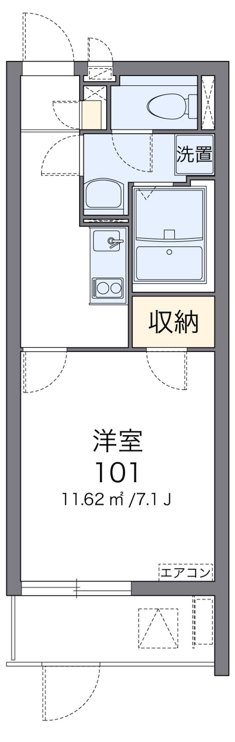 クレイノセントコージア上牧 間取図