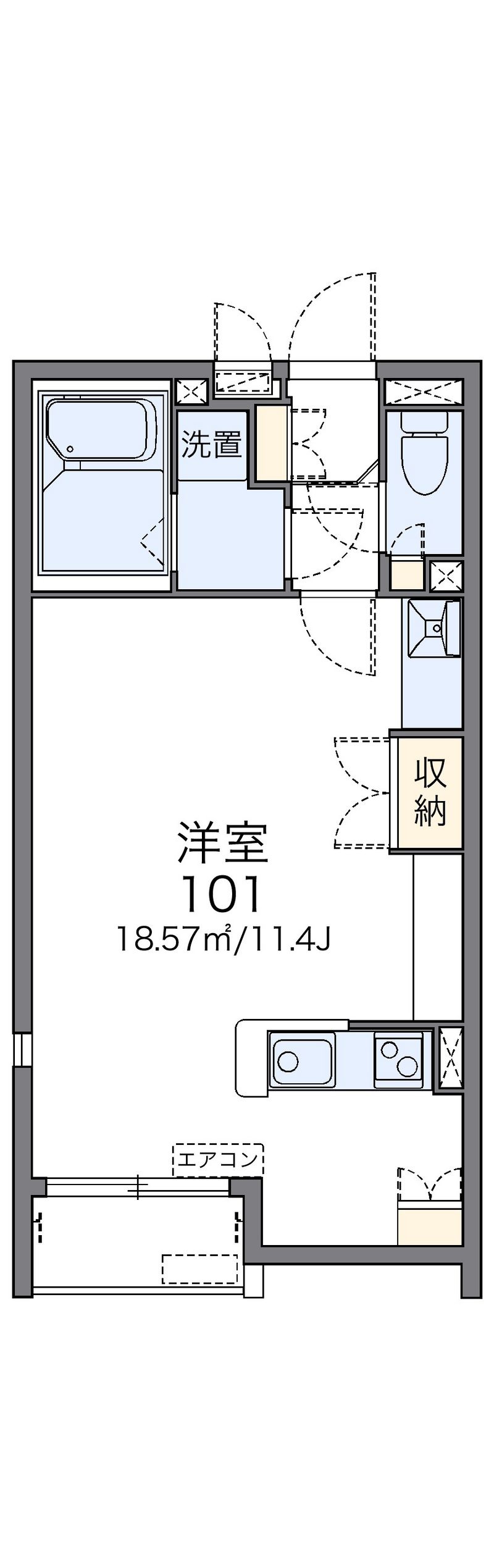 レオネクストＦＵＴＡＢＡ 間取図